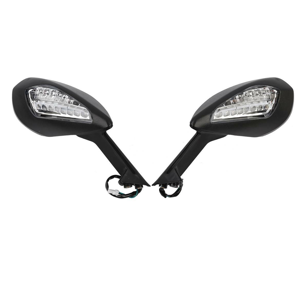 Left Right Side Mirrors Set W/ Turn Signals Fit For Ducati 959 Panigale 15-20