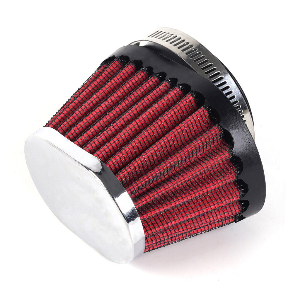 60mm/2.36in Red Air Filter Pod Cleaner Fit For Bike Dirt ATV Quad Pit Motorcycle