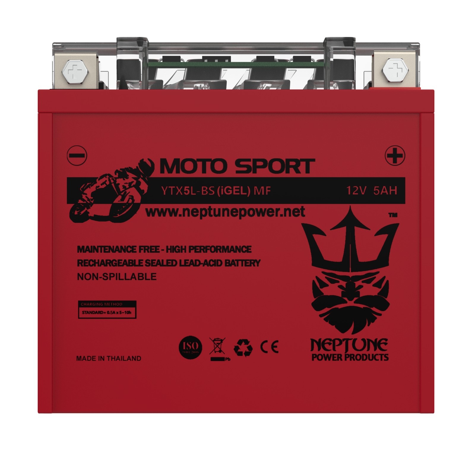 Neptune YTX5L-BS GEL Battery for 02-03 Cannondale C440