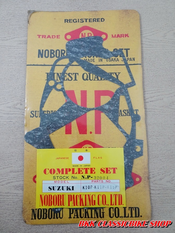 Genuine Suzuki 80cc K10P K11P K15P Complete Gasket Set NP NOBORU NOS JAPAN