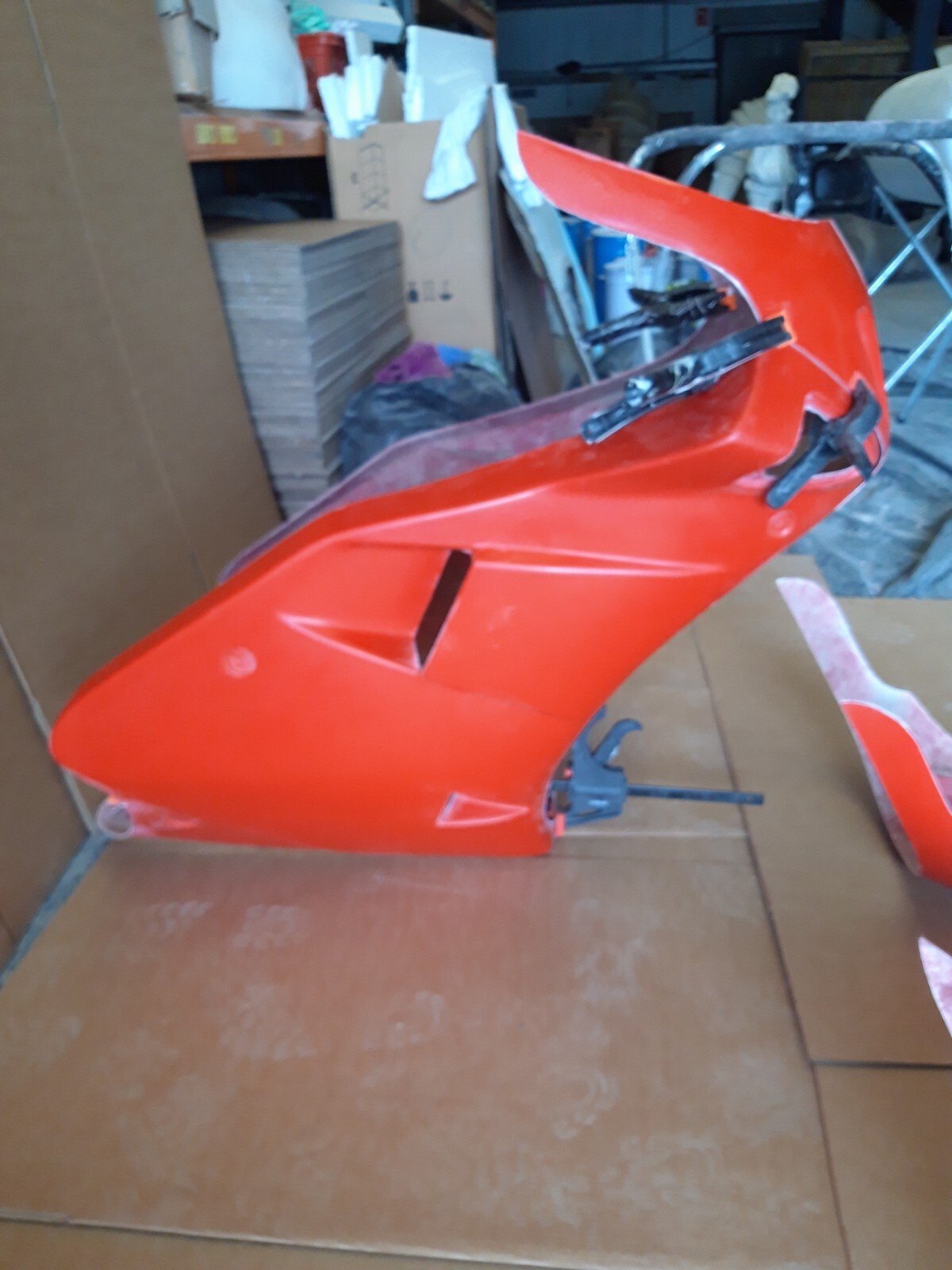 Ducati 851 Full Fairing Panel Set Fiberglass in Red + Race and Road nosecones