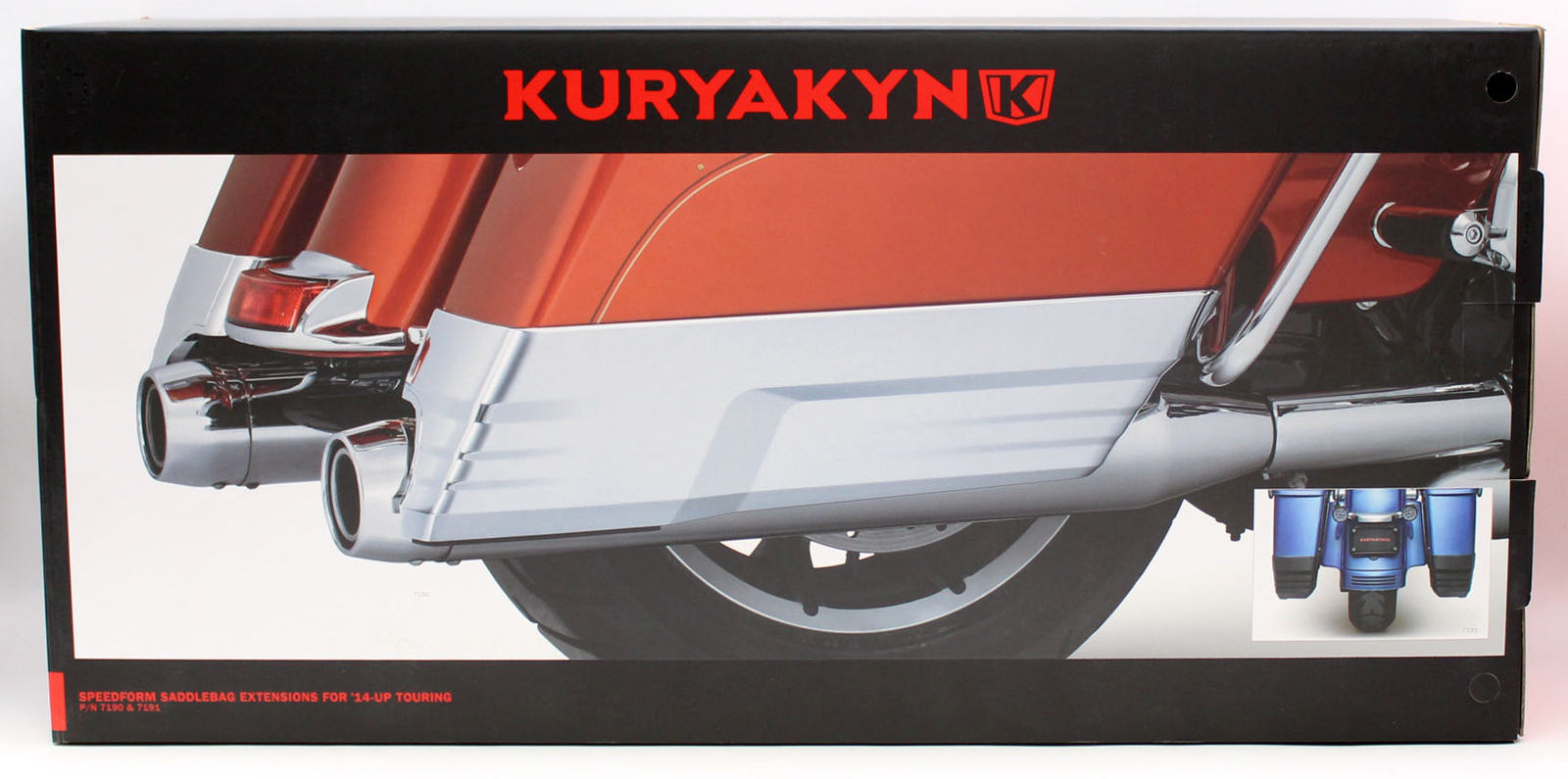 Kuryakyn Saddlebag Extensions Kit (Black) Part Number – 7191