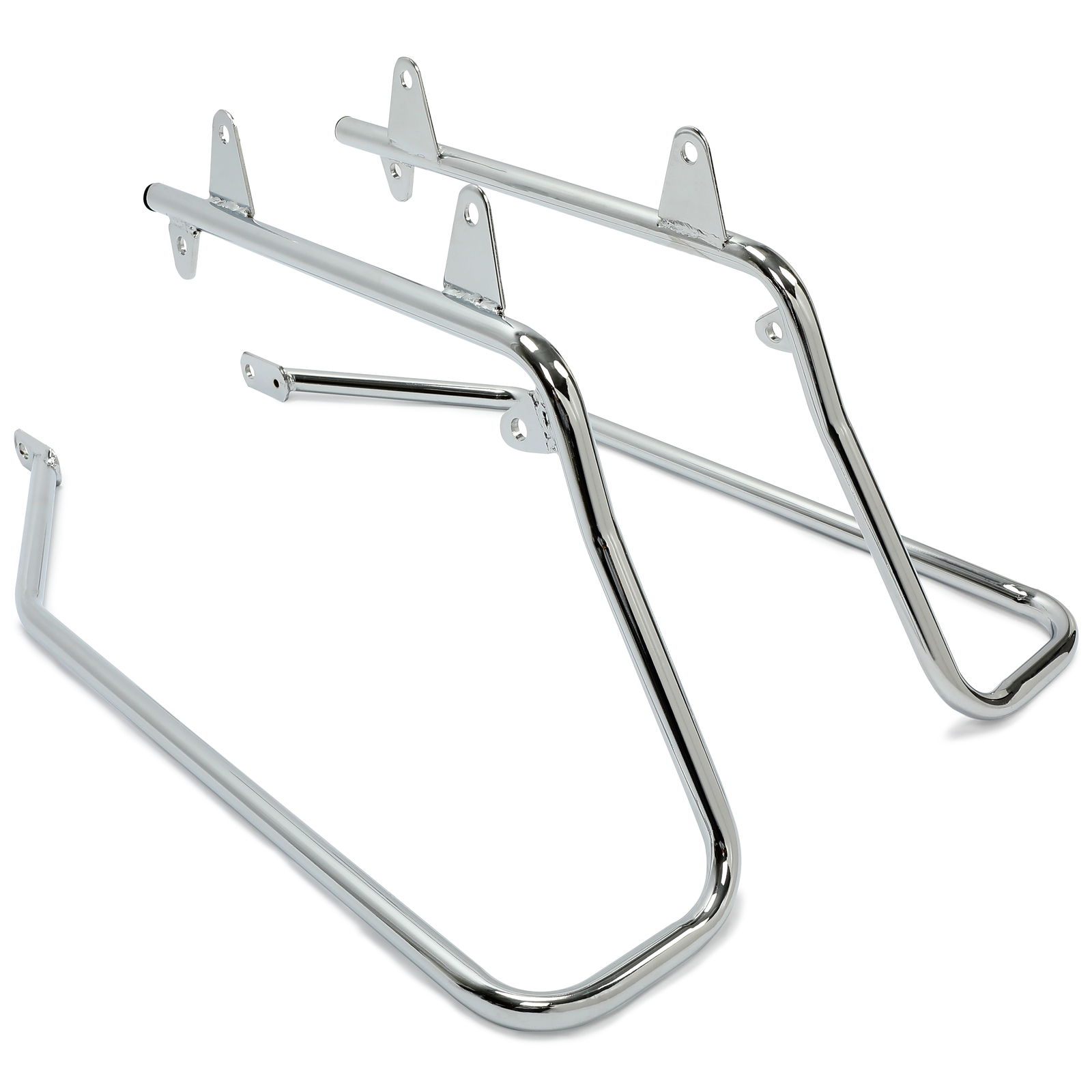 Hard Saddlebags W/Conversion Brackets For Harley Softail Heritage 1984-2017