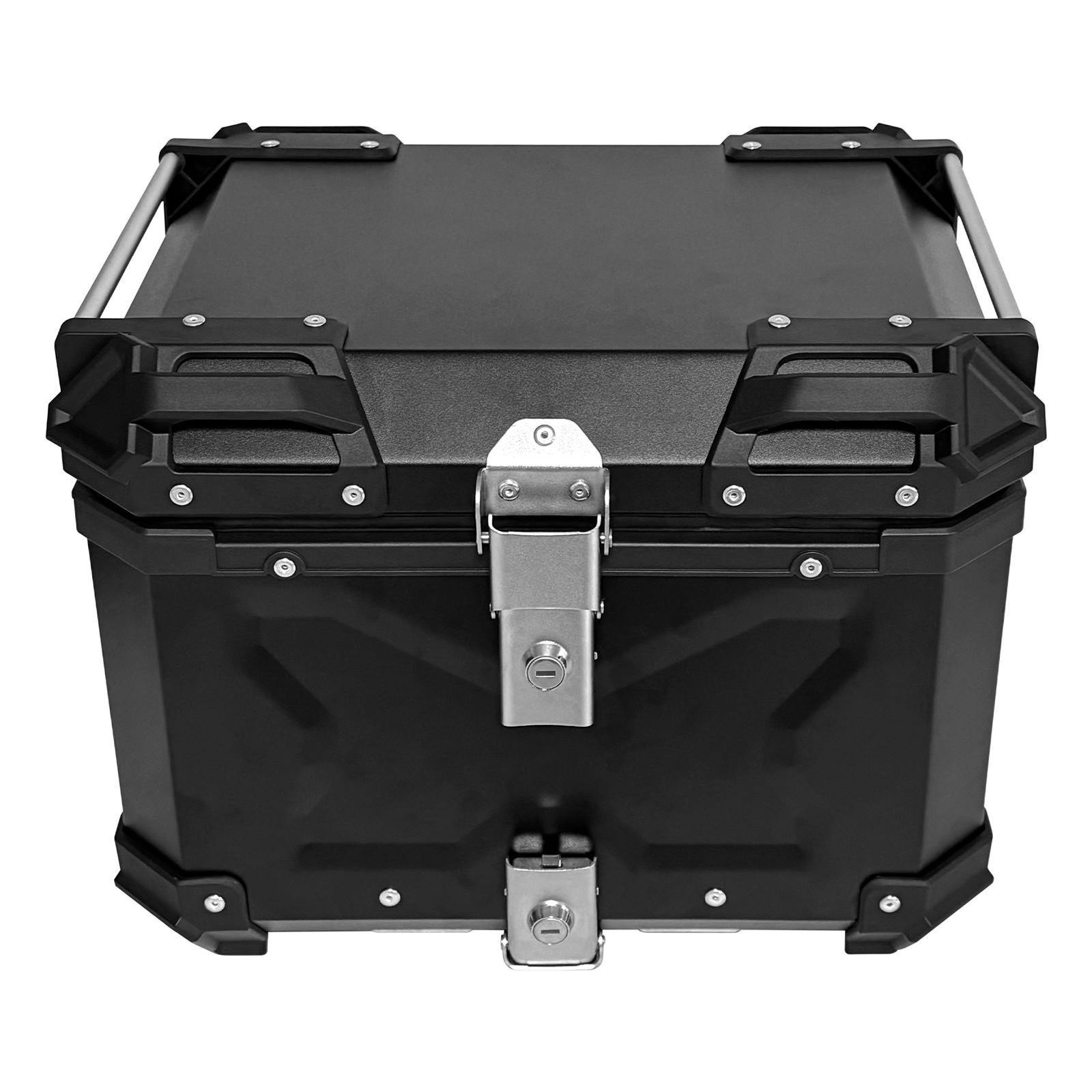 Aluminum Trunk 80L Motorcycle Top Case Waterproof Luggage Storage Tour Tail Box