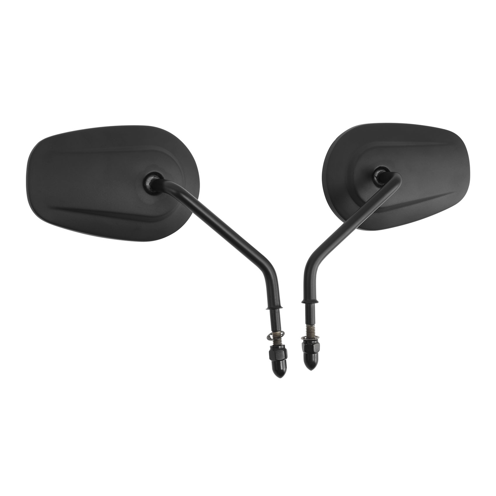 Matte Black Rear View Mirrors Fit For Harley Davidson XL1200L XL883 XL Sportster