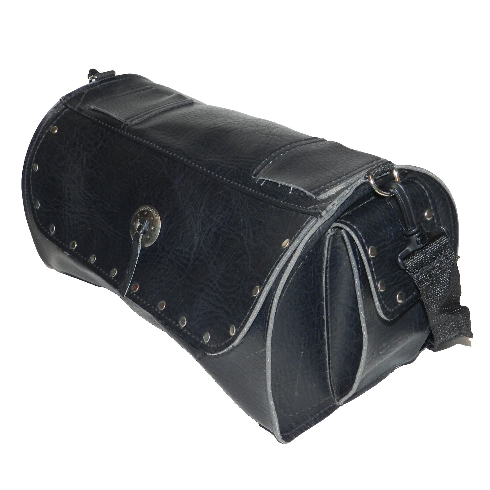 All American Rider USA Faux Leather Large Motorcycle Bag 15″ x 9″ Rivets Concho