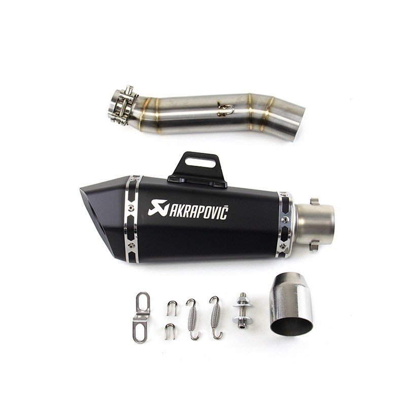 Slip for Honda CBR300R 2013-23 CBR300F Black Muffler Tips Exhaust Mid Tail Pipe