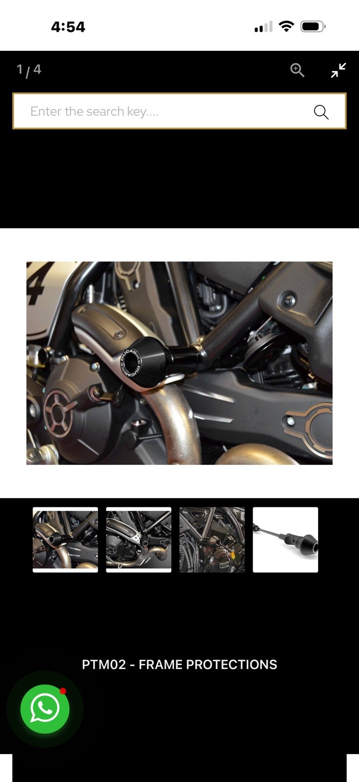 Ducati Monster 797 2017-20 Scrambler800 Ducabike QUALITY DBK Frame Protectors