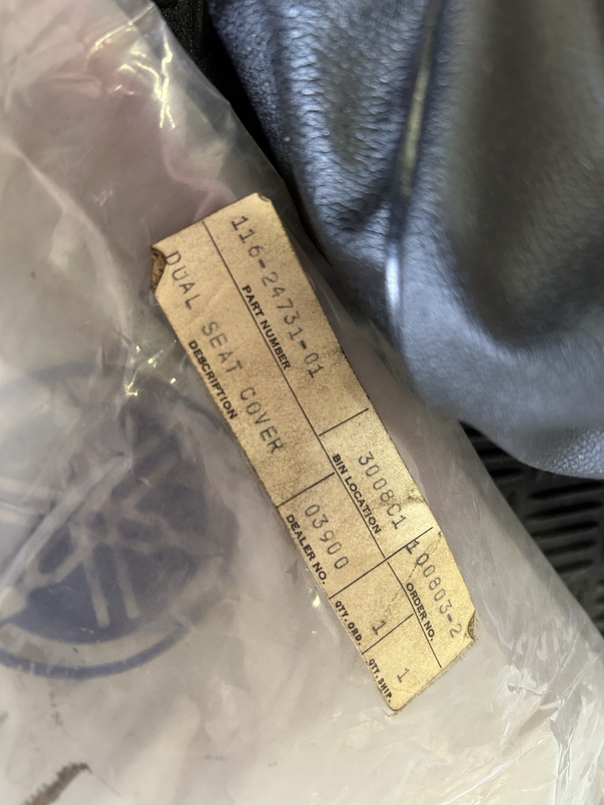 1965 Yamaha U5 Mate New Old Stock OEM Seat Cover 116-24731-01