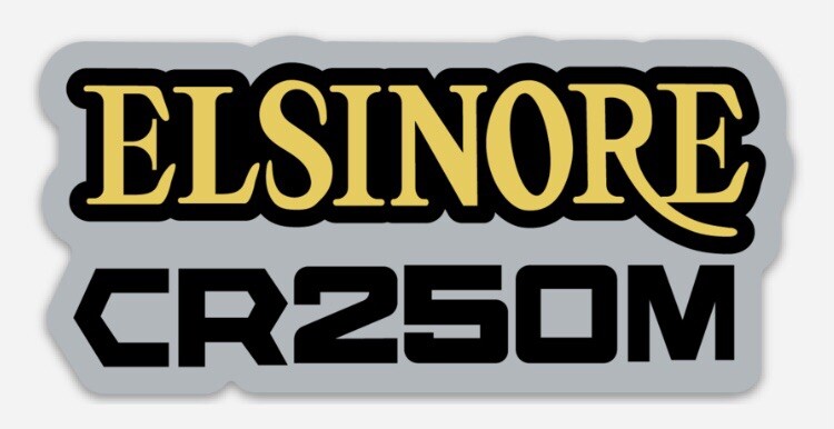 Elsinore CR250M Custom die cut Side Panel MAGNET Dirt Bike Honda MX