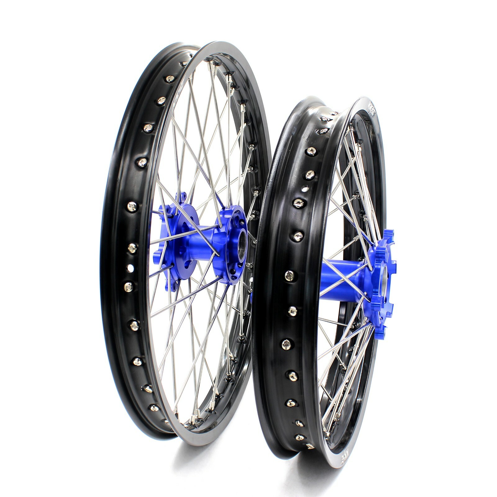 KKE 21″ 18″ Wheels Fit YAMAHA WR250R 2008-2020 CNC Blue Hubs Alloy Rims Wheelset
