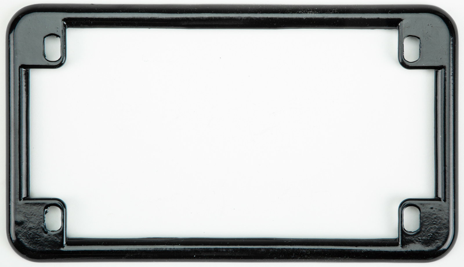 Chris Products Black Chrome Finish Universal Motorcycle License Plate Frame 0610