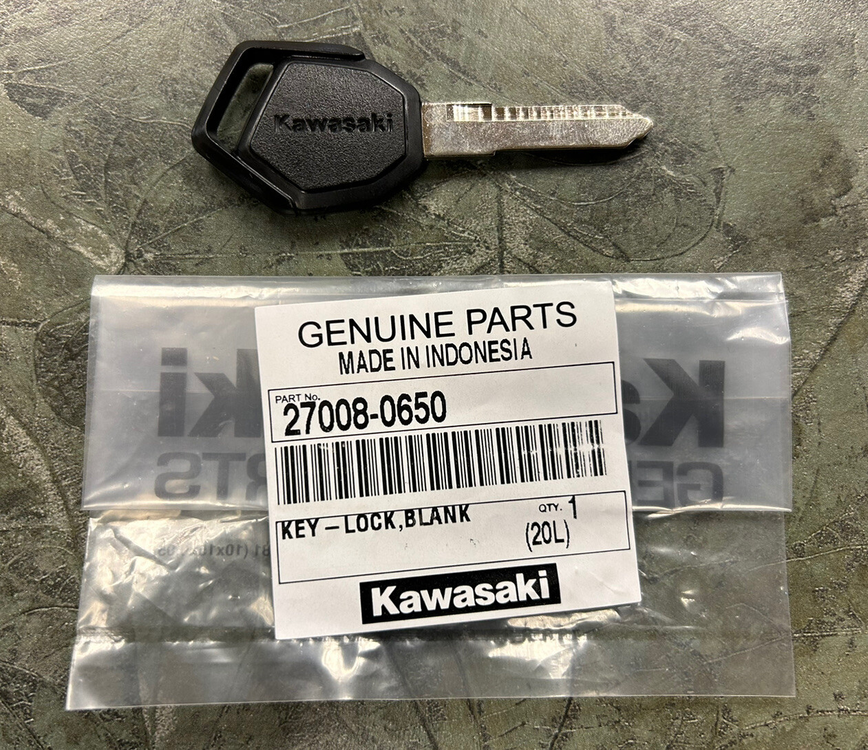 Genuine OEM Kawasaki Key Blank KLX230 ABS S S ABS SE Z125 Pro OEM 27008-0650