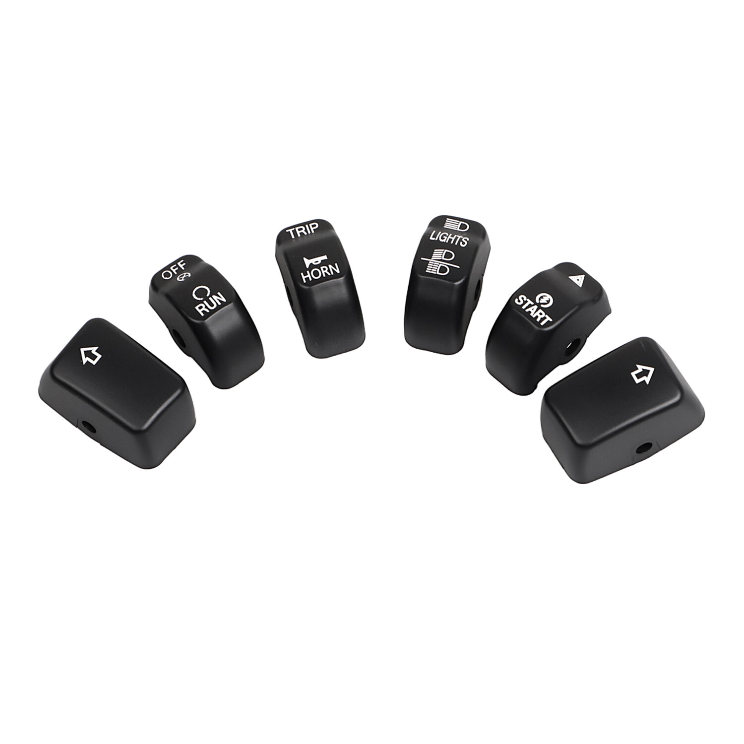 ABS Hand Control Switch Housing Button Cap For Harley Dyna Softail FXST FLSTN