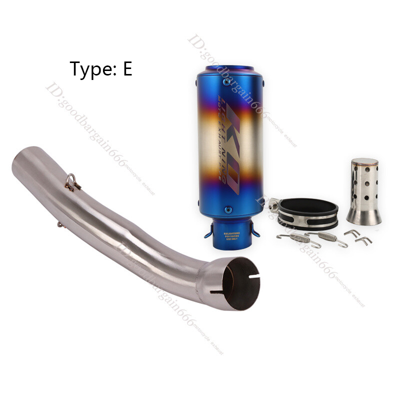 For Ducati Monster 821 1200 2019-2023 Exhaust Tips Mid Link Pipe 51mm Mufflers