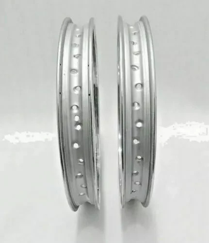 WM2 Front And Rear Steel Wheel Rim Pair 19″x18″ 40 Hole For BSA Triumph