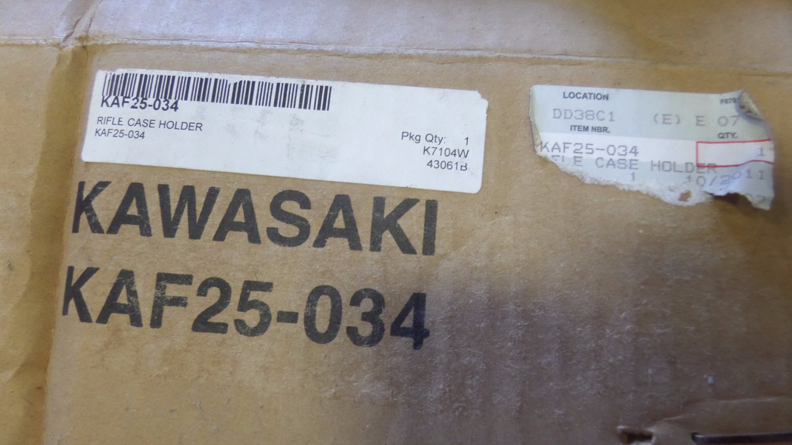 NOS Kawasaki Mule 2500 Rifle Case Mount Gun Boot IV KAF25-034