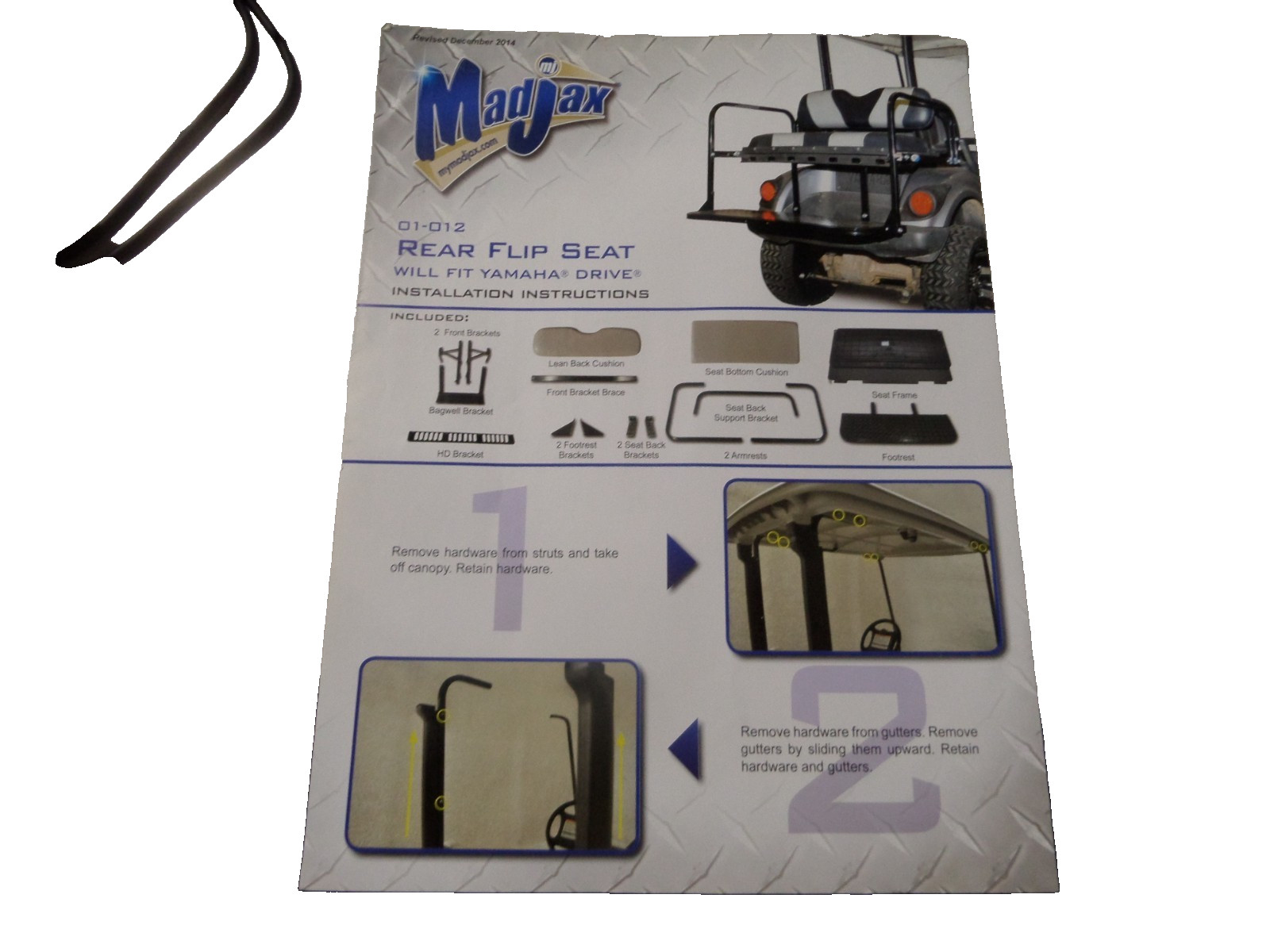 Madjax Installation Instructions 2014 Yamaha Drive 01-012