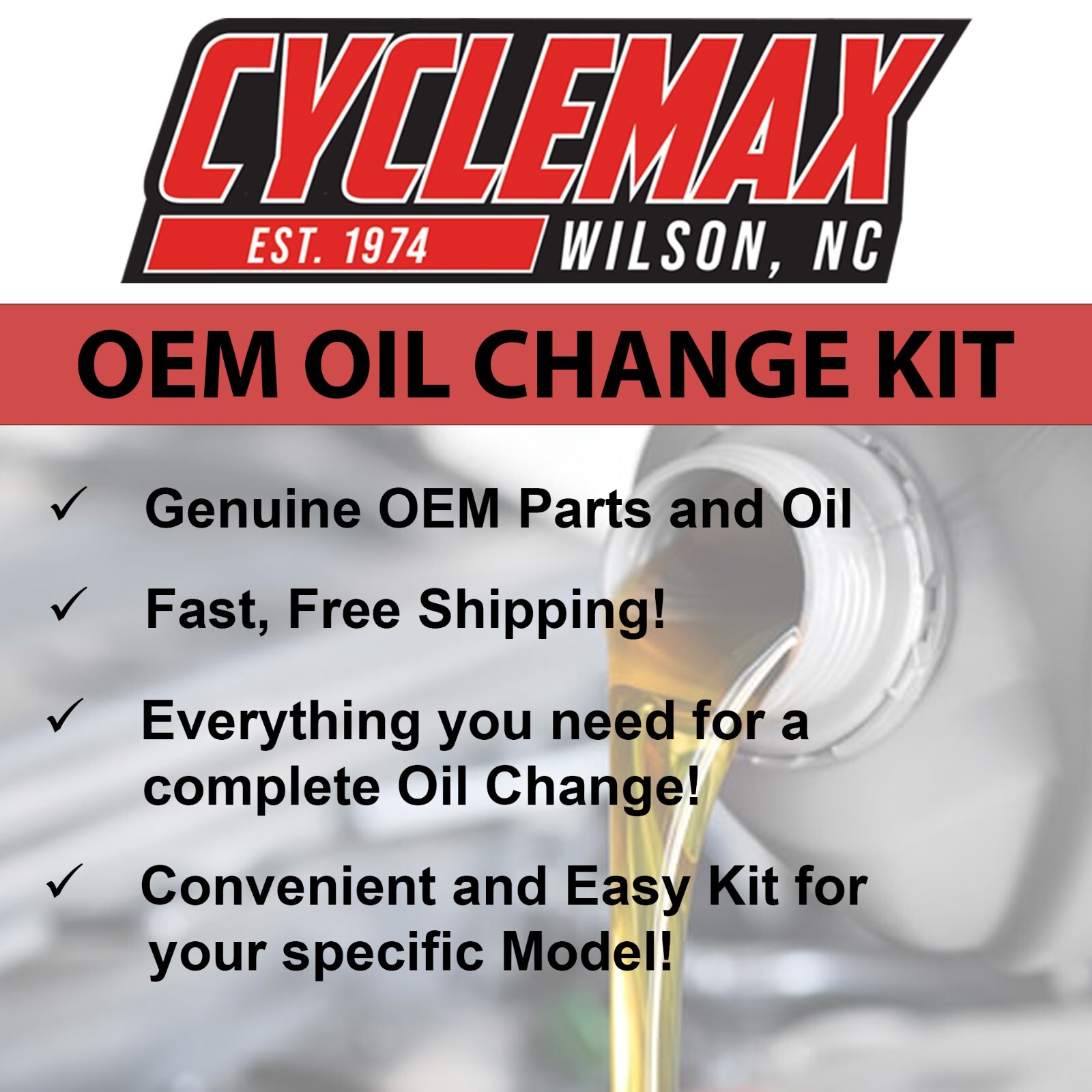 Honda OEM Full Synthetic Oil Change Kit for 2003-2021 CBR 600 RR