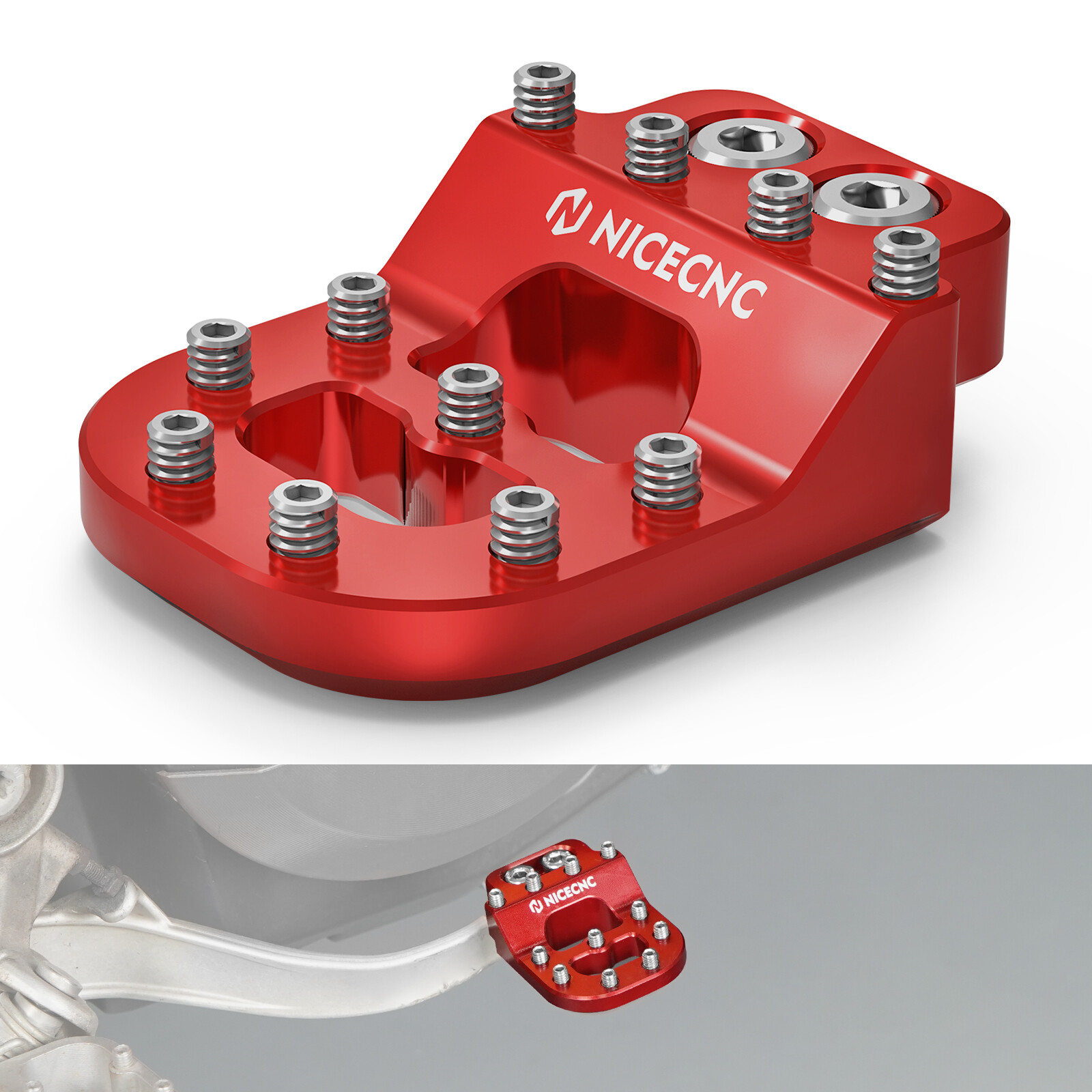 NICECNC Wider Brake Pedal Lever Step Plate Tip For GasGas EC/XC 250 300 18-20