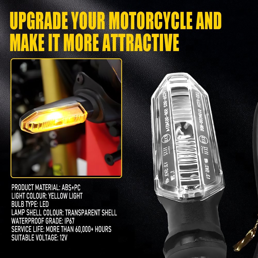 Rear LED Turn Signal Lights for HONDA Rebel 500 CMX500 300 CRF250L CRF300L RALLY