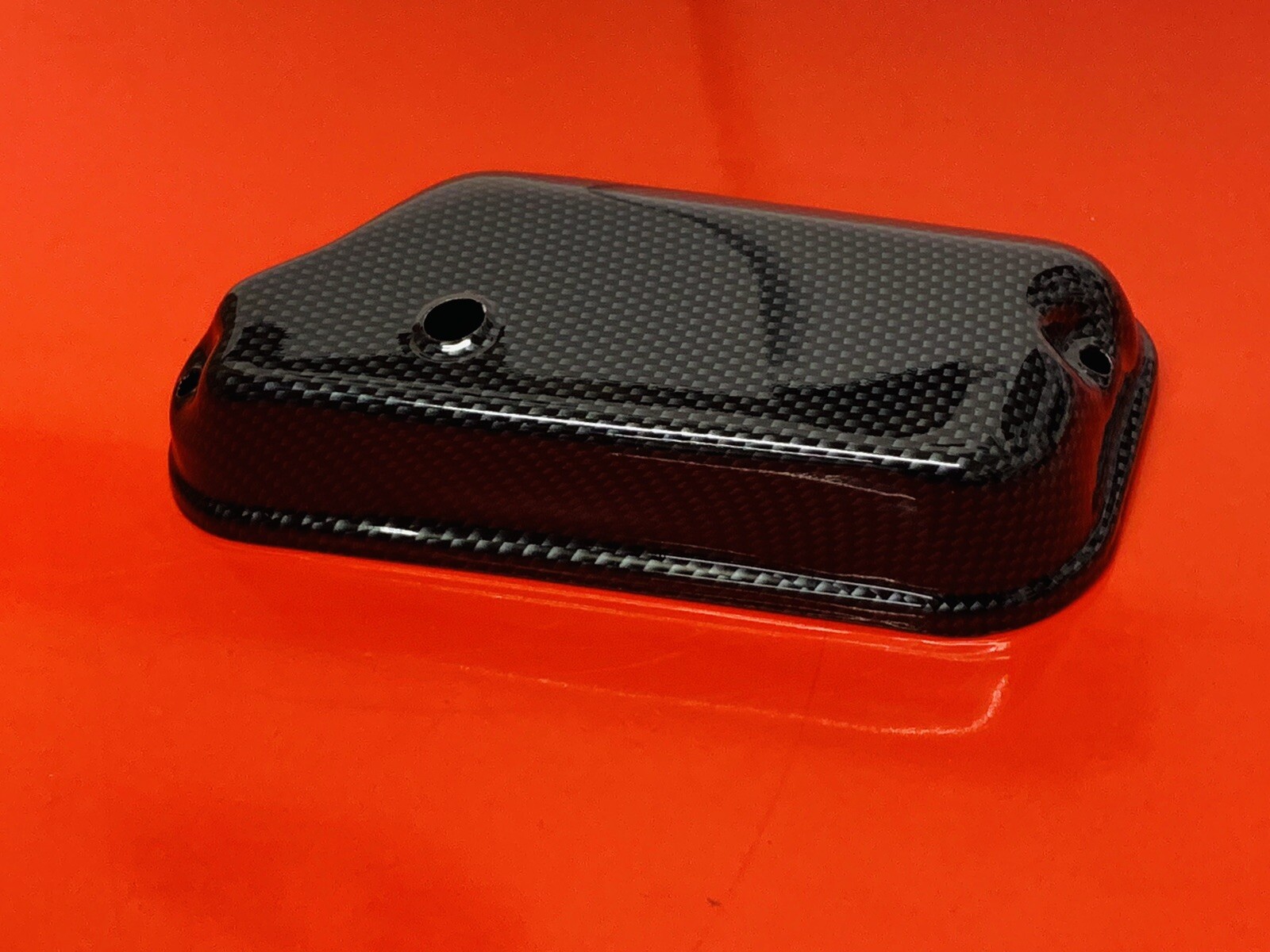 VESPA P125X P150X P200E CARBON LOOK NONE OIL INJECTION CARBURETOR TOP COVER