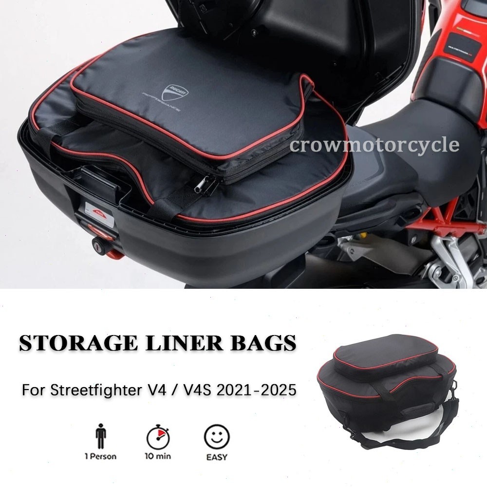 For Ducati Multistrada V4 V4S 2021-2025 Saddlebag Liner Inner Bags Top Case Bags