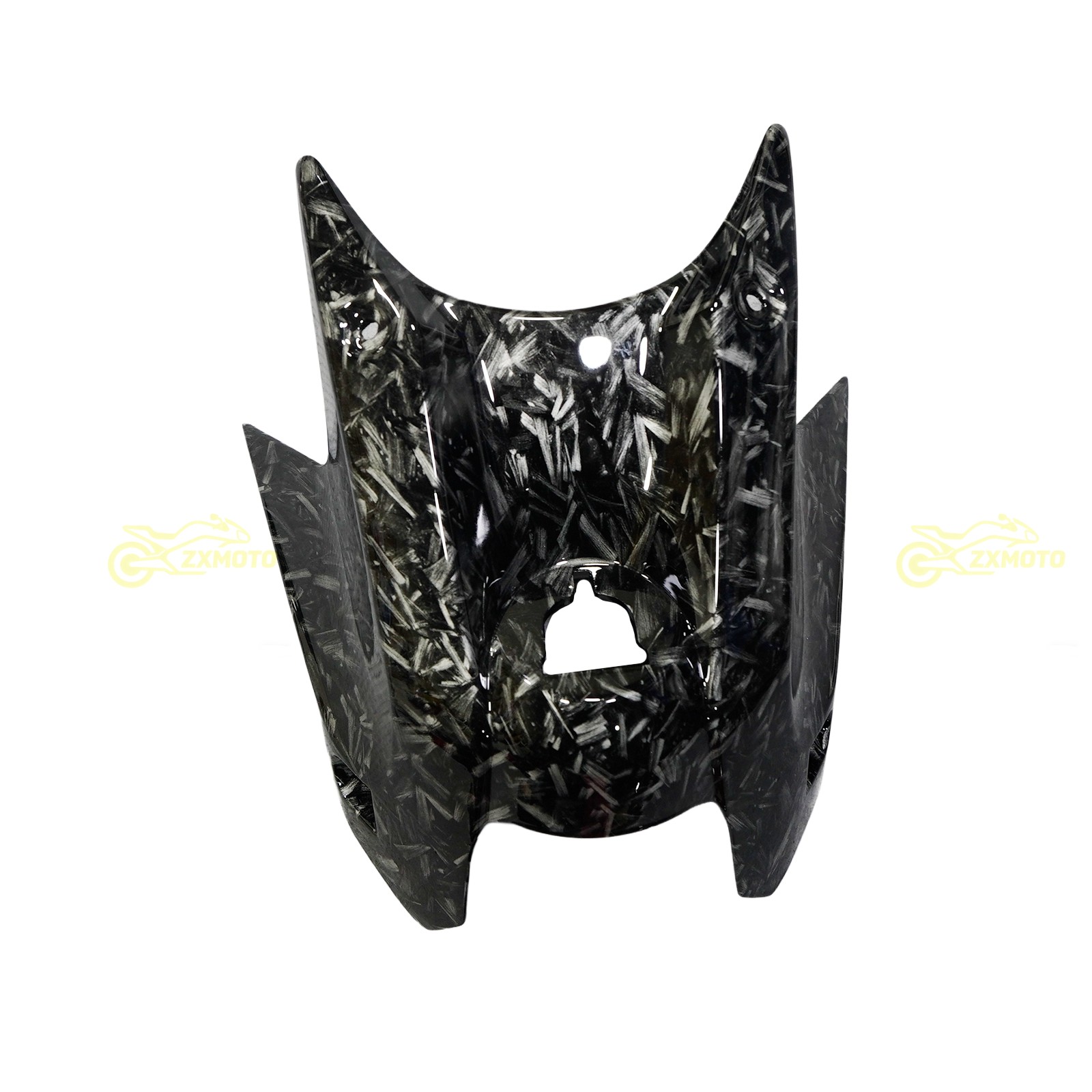 Black Forged Carbon Fiber Fairing Kit +Tank for Kawasaki Ninja 650 2020-2026 ABS