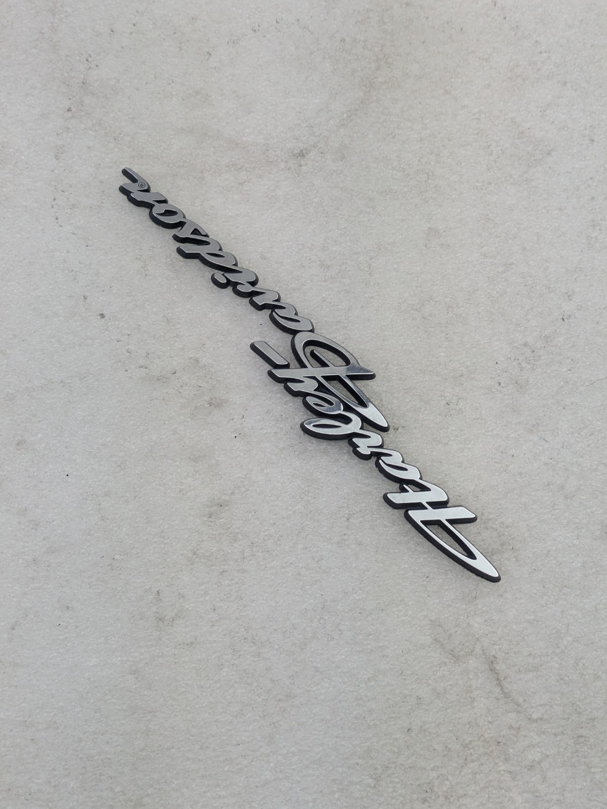Genuine OEM Harley-Davidson Tri-Glide Trike Trunk Emblem Script Stick On