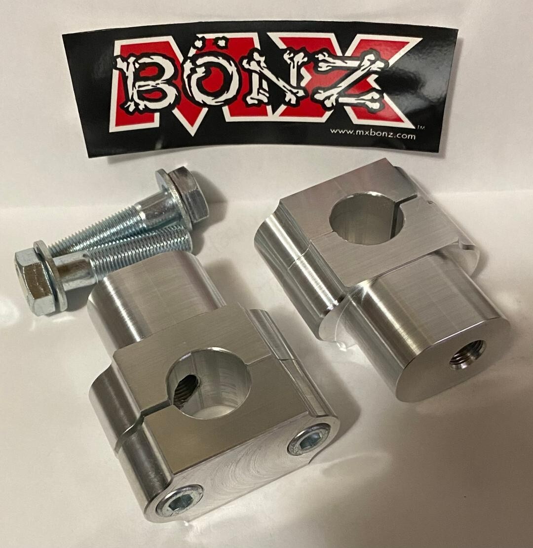 MX BONZ BAR MOUNTS YAMAHA YZ125 2006-2024 YZ125X BAR CLAMPS 22mm 7/8″ SE BAR