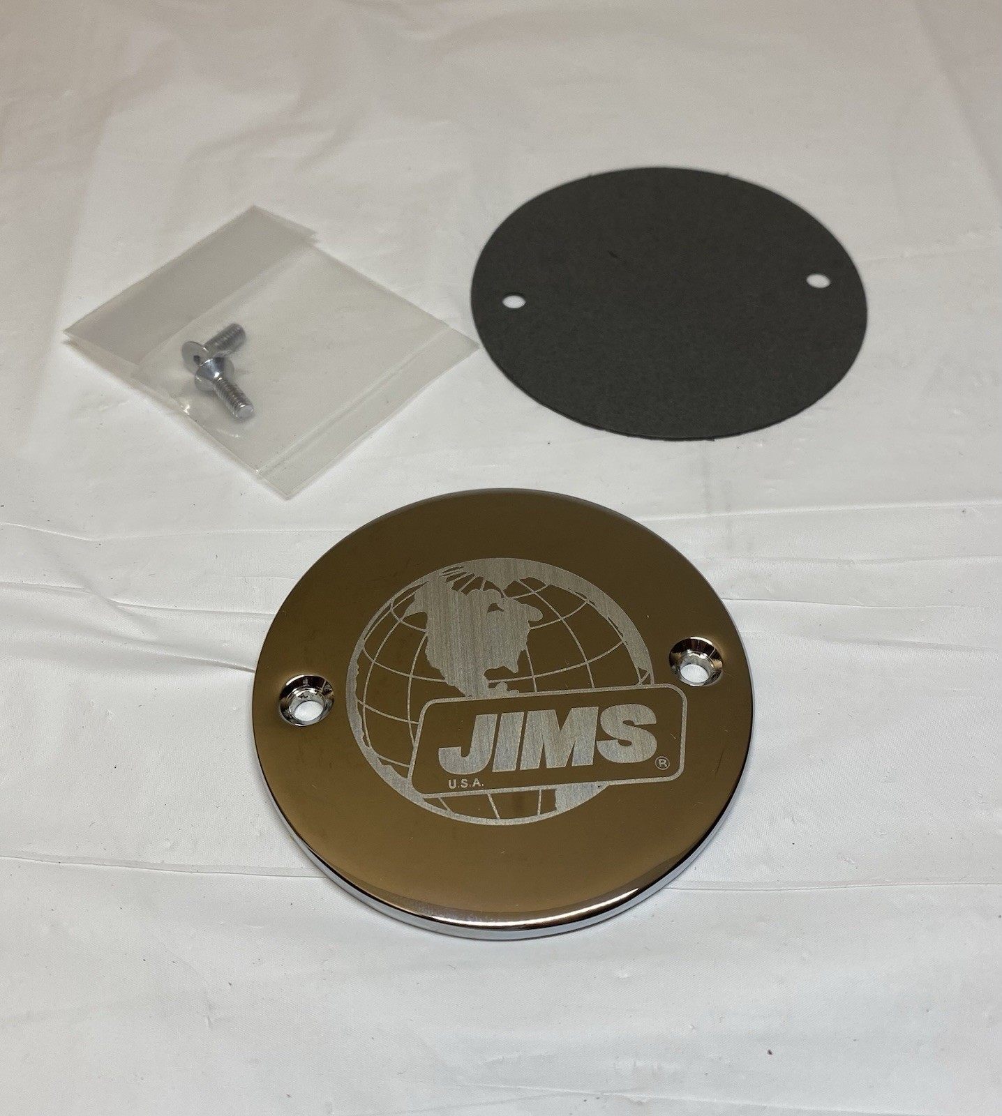 HARLEY DAVIDSON 1970-99 2-HOLE JIMS MACH BILLET POINTS TIMER COVER REPL 32524-83