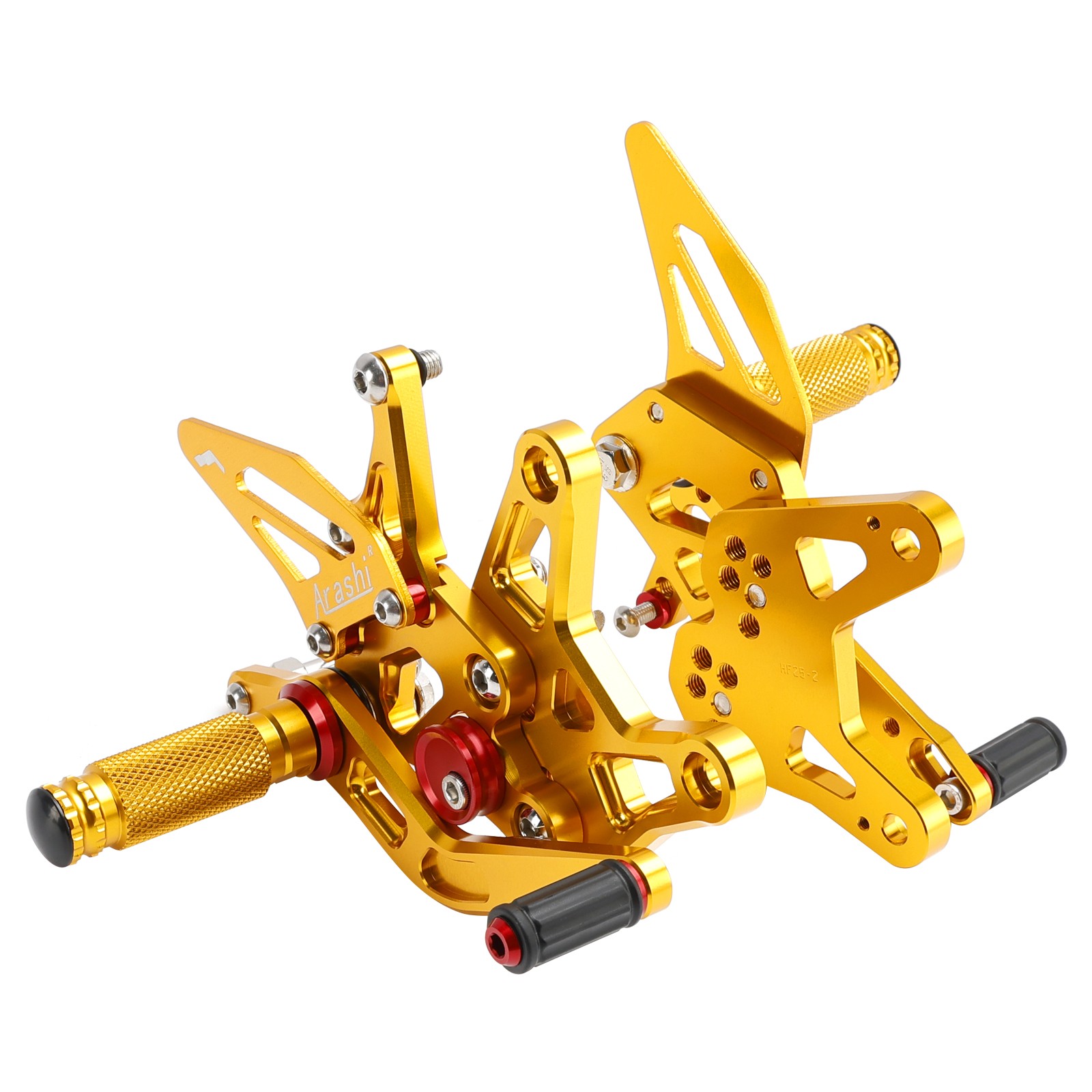ALU GOLD ADJUSTABLE REAR SET REARSET FOR KAWASAKI ZX636 NINJA ZX-6R 2024-2025