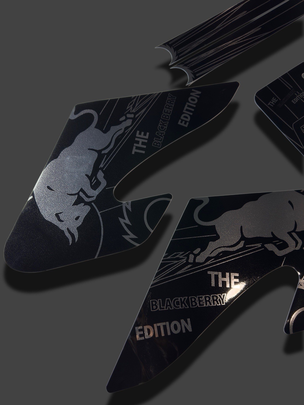 Razor MX500 MX650 graphics kit decals THICK AND HIGH GLOSS …..CHROME FINISH