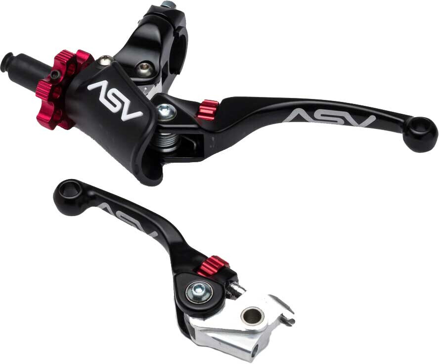 ASV F4 Series Pro Model Clutch / Brake Lever Pack-Yamaha-YZ 125/250-08-24-Black