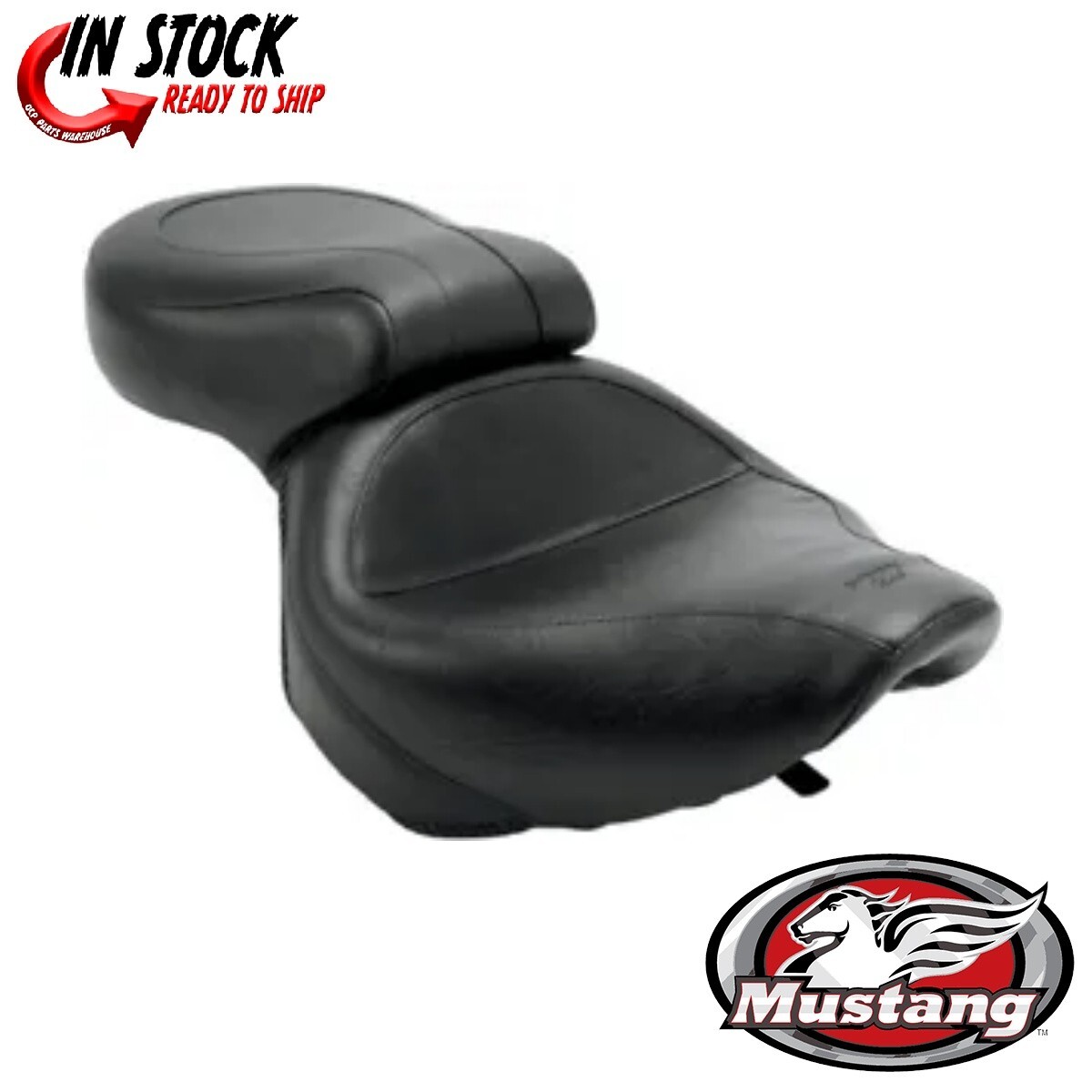 Mustang Wide Touring One-Piece Seat for 2001-07 Honda VT750 Shadow Spirit
