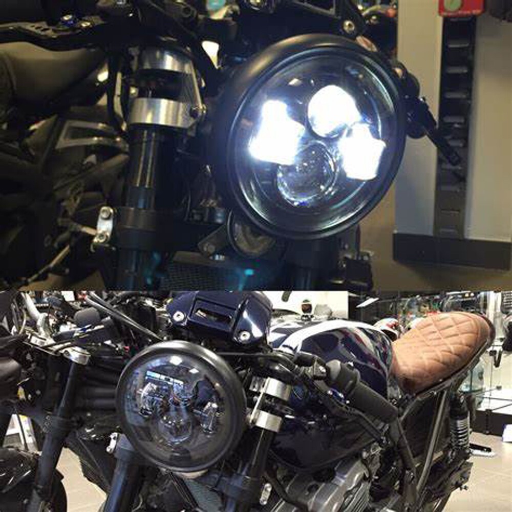 Universal Motorcycle 6.5″LED Headlight Headlamp Hi/Lo for Harley Bobber Chopper