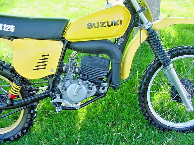 1976 1977 SUZUKI RM125 RM 125 gas tank aluminum Restored