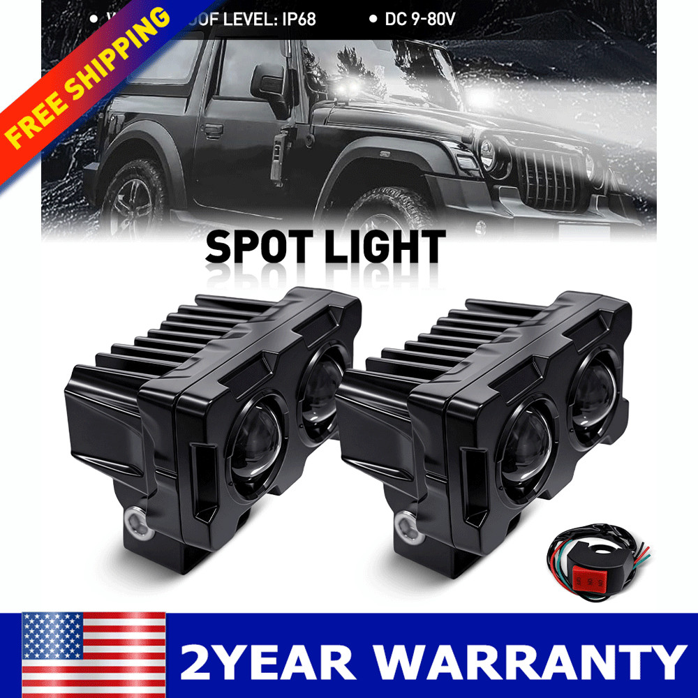 Aozoom W5 External LED Laser Fog Lights Spotlight Universal For Car Motorcycle