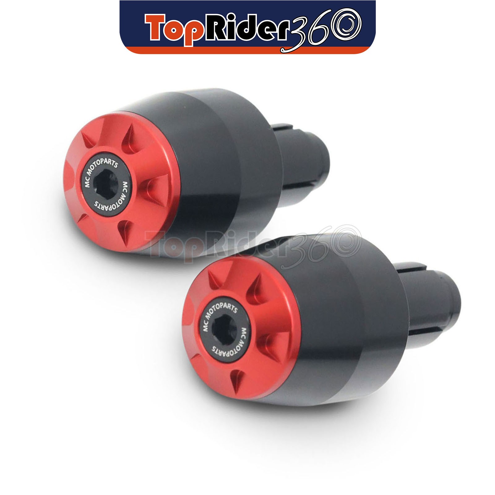 RED CNC Bar End Sliders STORM For Ducati MONSTER 821 / 1200 15-16