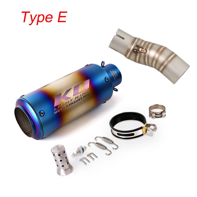 For CF-Moto 450SR 450SS 450NK 2022-2024 Slip On System Mid Exhaust Pipe Muffler