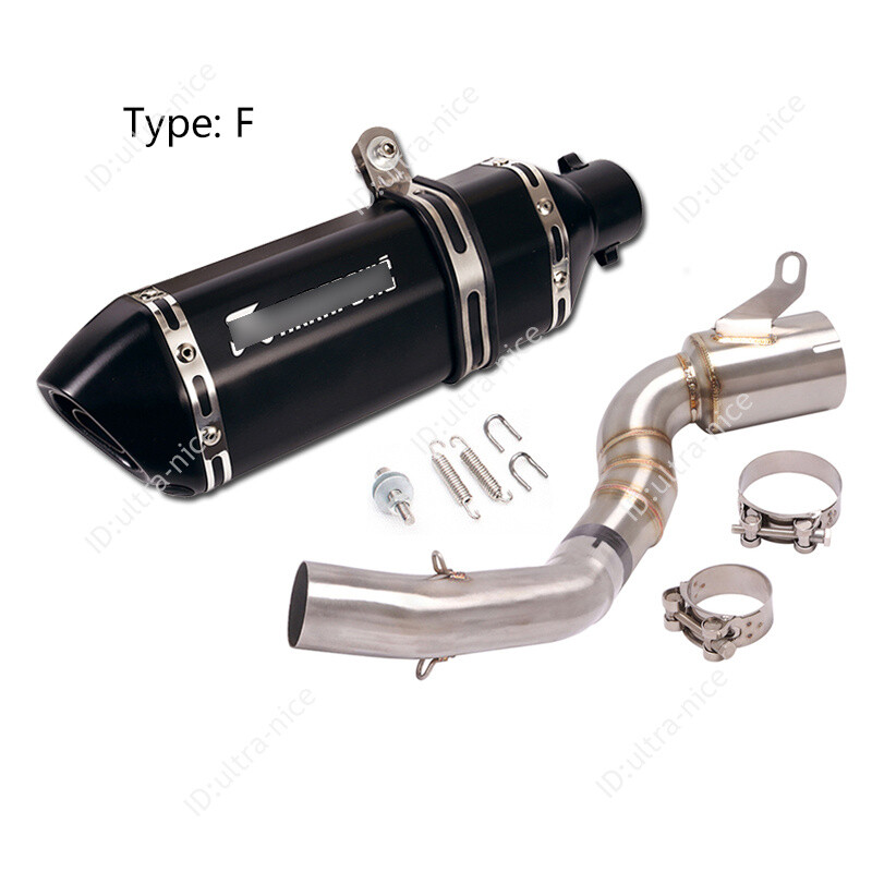 51mm Exhaust Muffler Pipe Mid Modified Catalyst for Adventure 390 250 2020-2023
