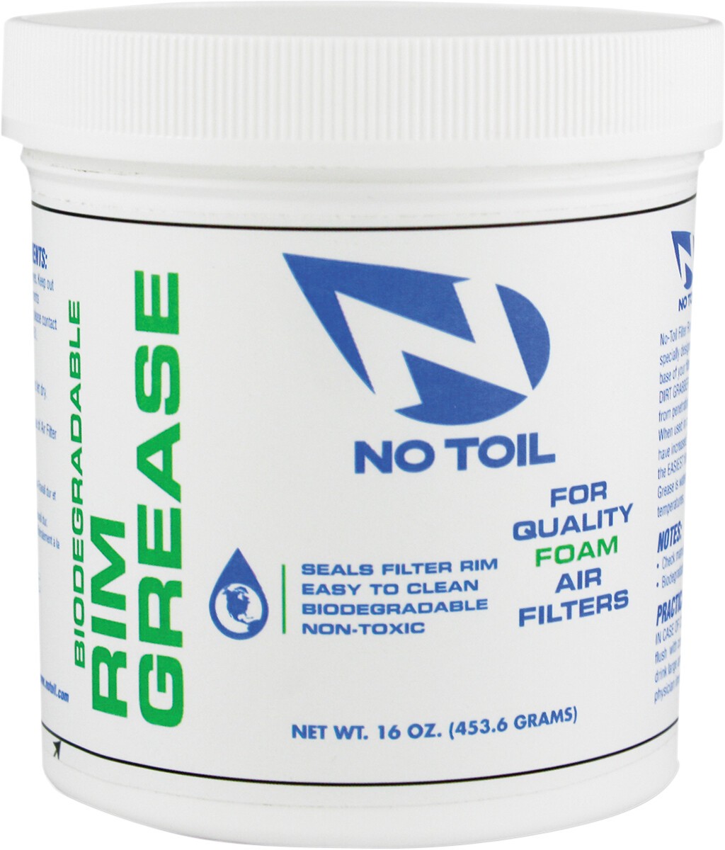No Toil NT06 Rim Grease 16oz Tub Air Filter Seal Grease