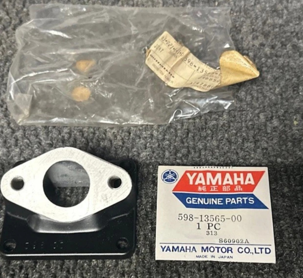 NOS Genuine Yamaha 1976-1977 YZ80 Competition Intake Joint 598-13565-00