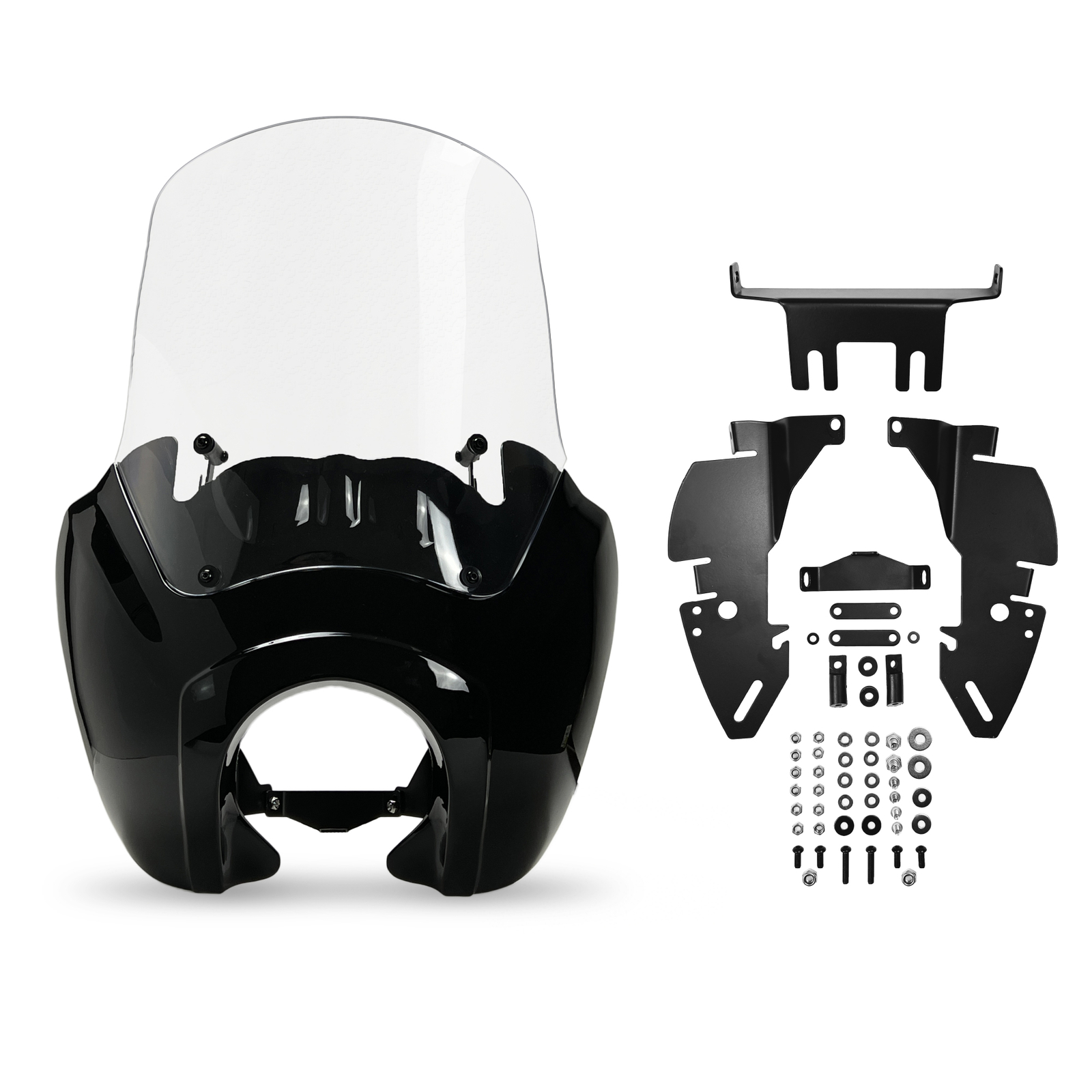KRATOR Motorcycle Windshield Fairing, Wind Deflector, Motorcycle Accessories