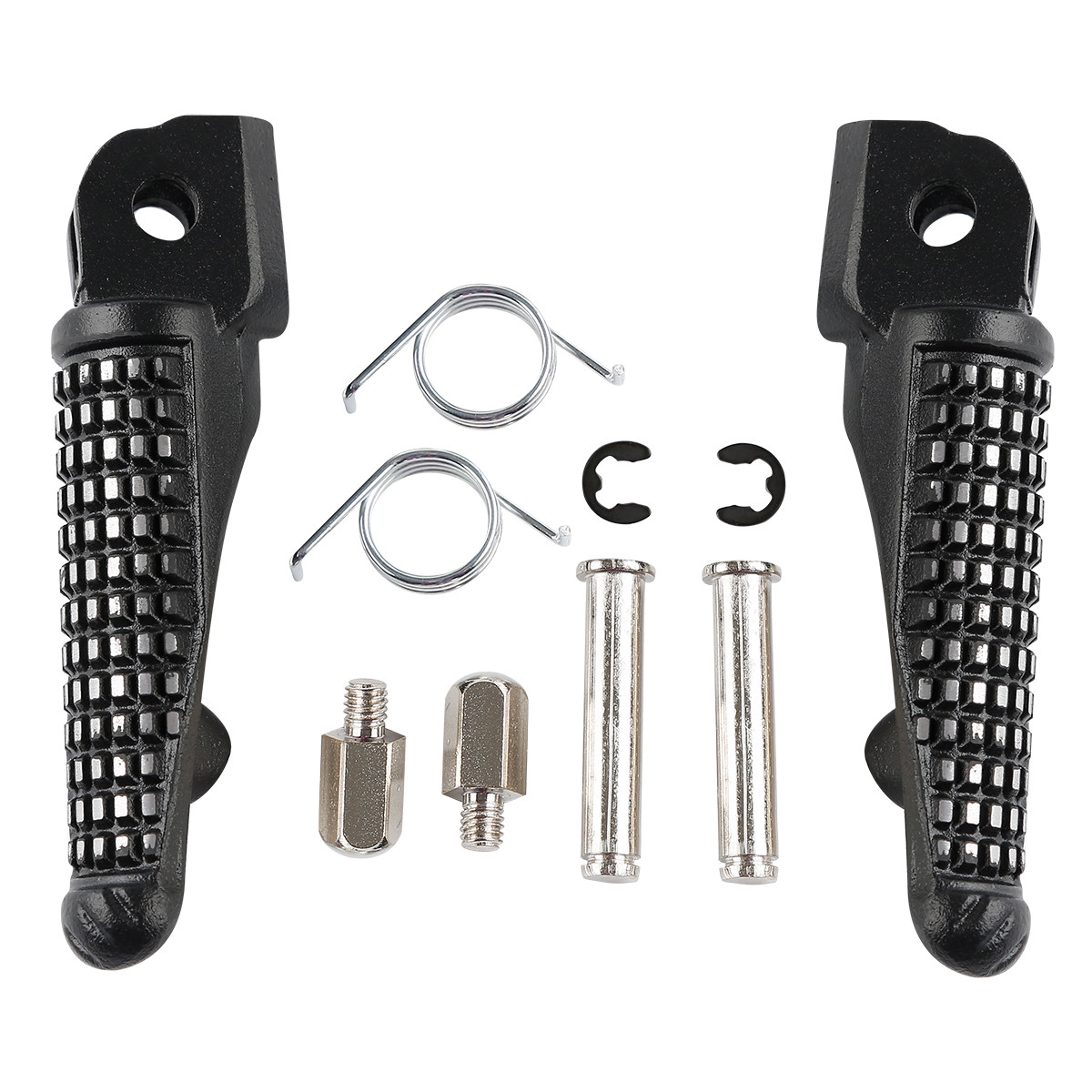 Front Rider Footpegs Footrests Brackets Fit For Kawasaki Ninja ZX10R 2011-2020