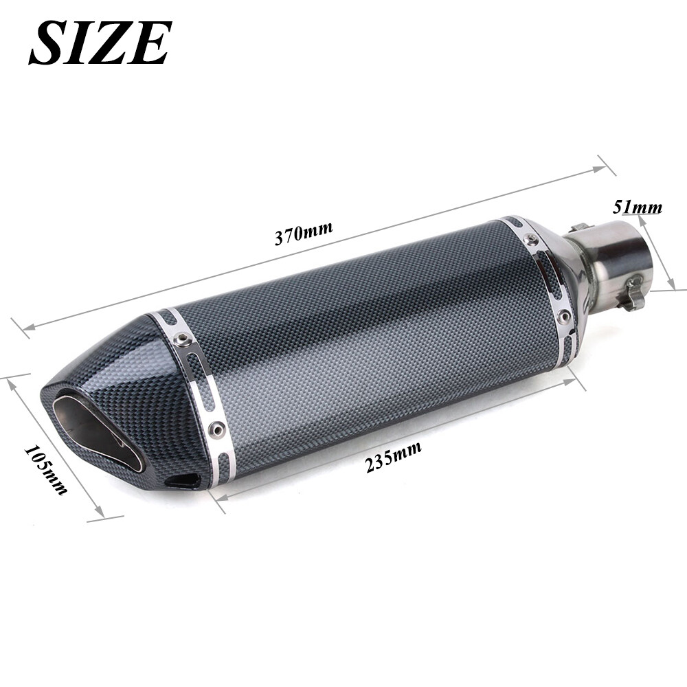 Universal Motorcycle Exhaust Muffler Pipe with DB Killer Slip On Exhaust 38~51mm