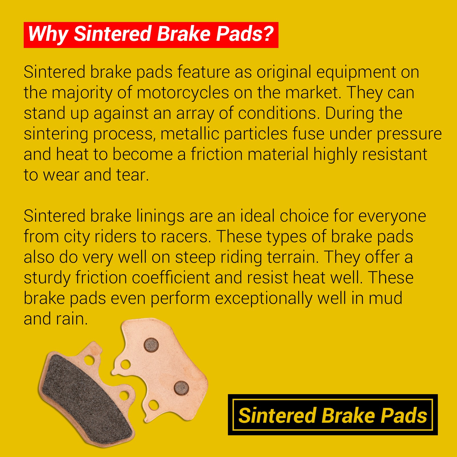 Brake Pads for Harley Davidson Electra Glide Ultra Classic Road King Fatboy Dyna