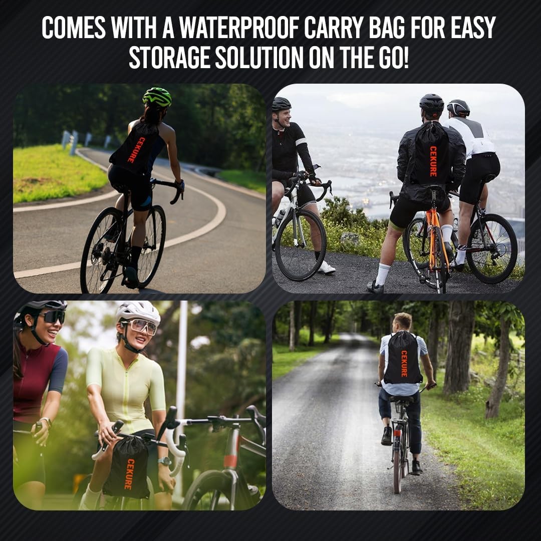 Outdoor Bike Cover Ultra WaterProof for 1-2 Bikes – Heavy Bikes, Black