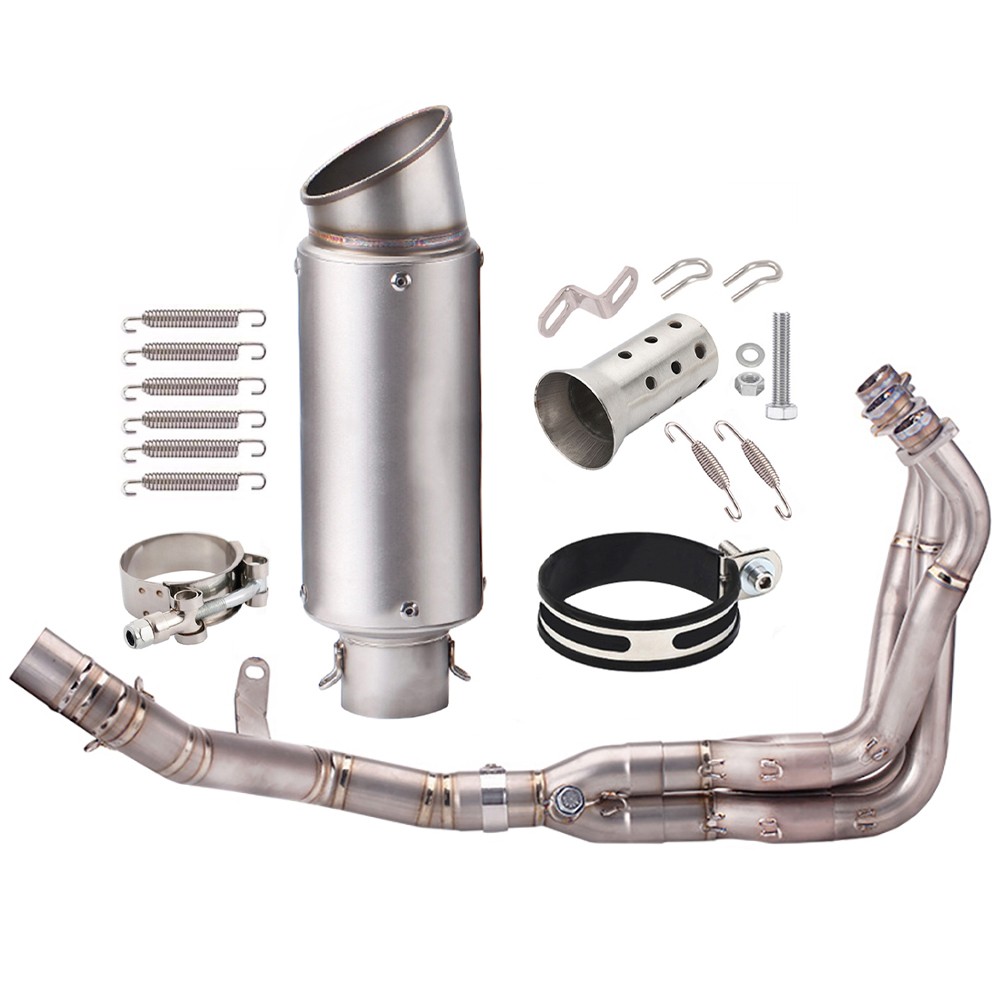 For Kawasaki Z900 2017- 24 Whole Exhaust System Header Link Pipe Muffler Slip On