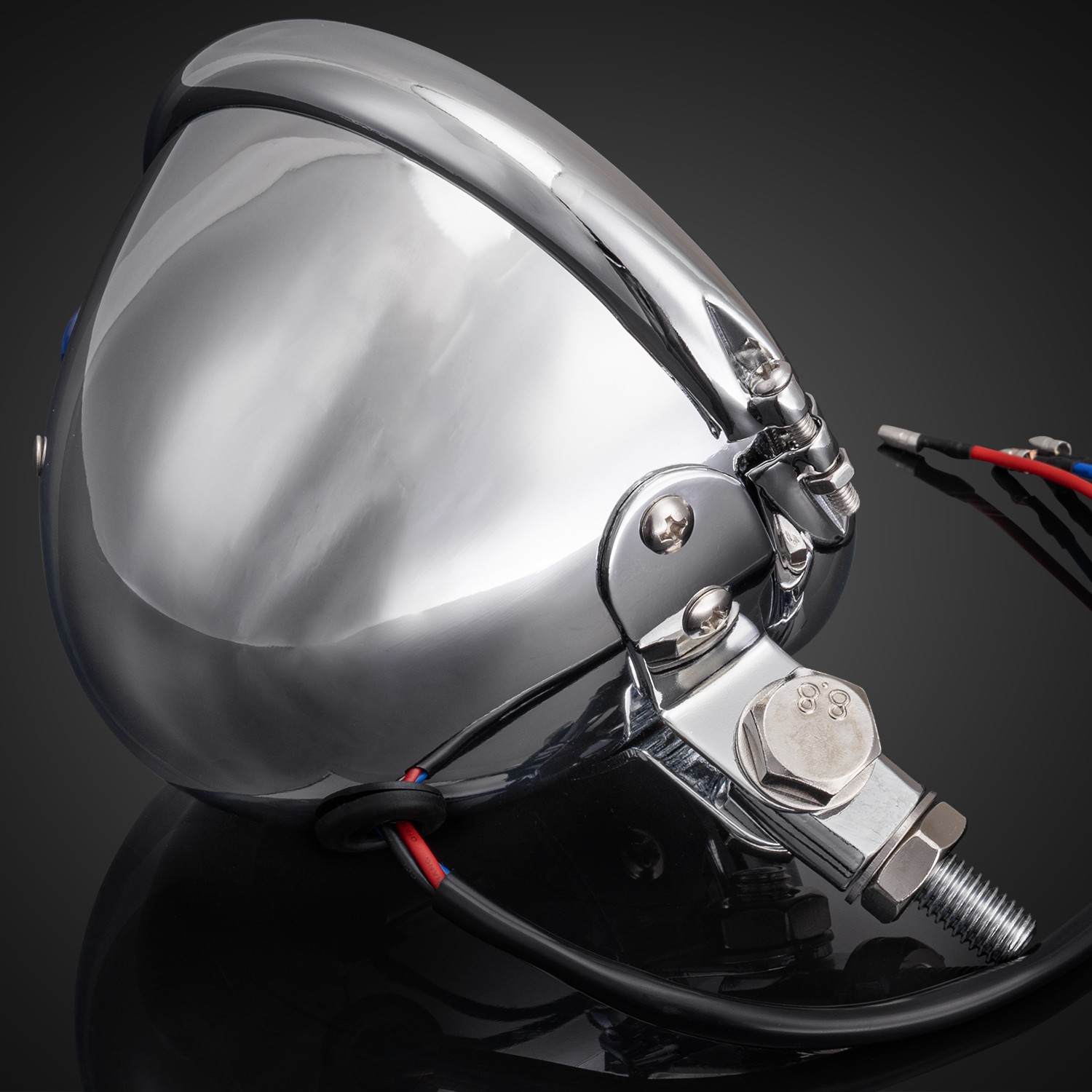 4 1/2″ Bates Style Motorcycle Headlight For Harley Chopper Bobber Cafe Racer